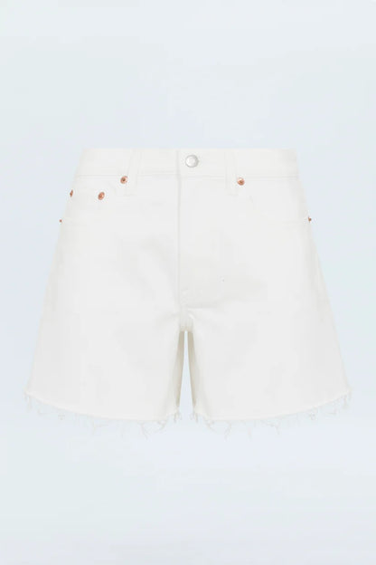 PI Kennedy Relaxed Mid Rise Cut Off Short ANTIQUE WHITE