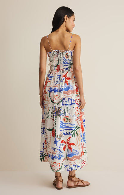 Z Supply Cornelia Getaway Midi Dress - MULTI