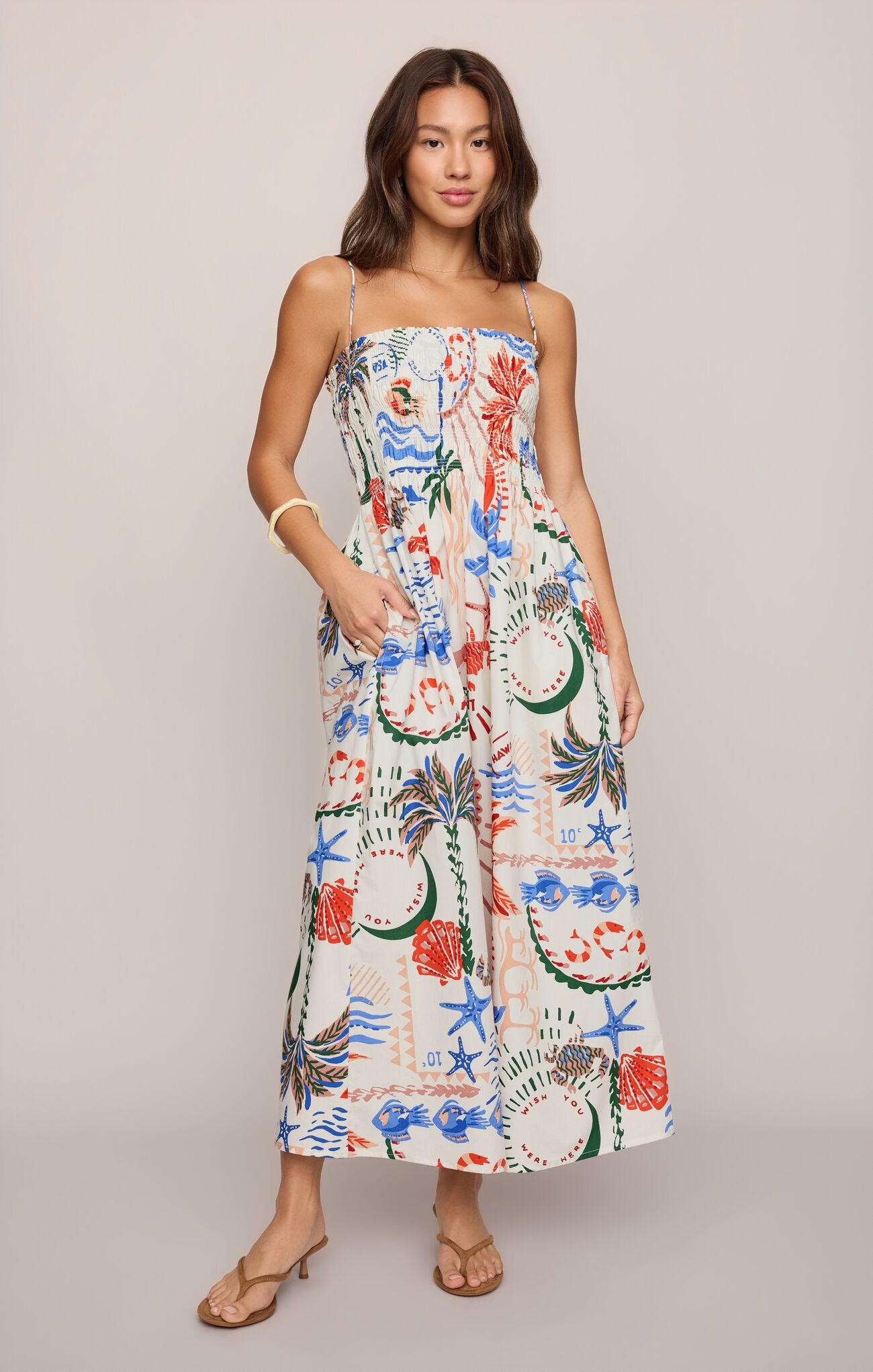 Z Supply Cornelia Getaway Midi Dress - MULTI