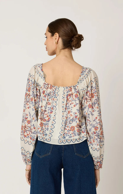 Cleobella Lucille Blouse - LA RAMOS PRINT