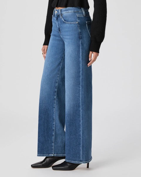 PAIGE Tatum 32" Wide Leg Jean - BOOKSHELF