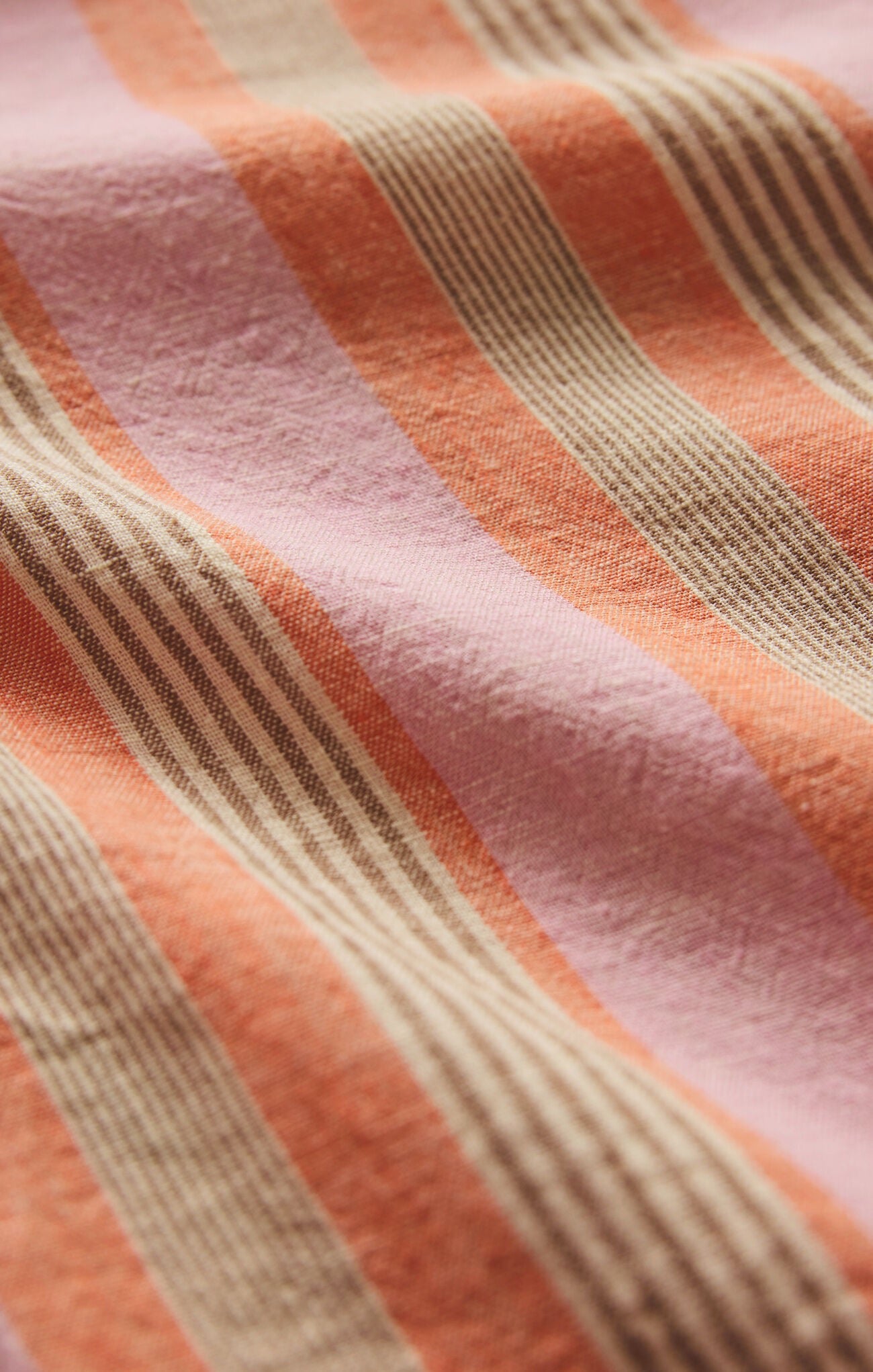 Z Supply The Perfect Striped Linen Short - TIGER LILY