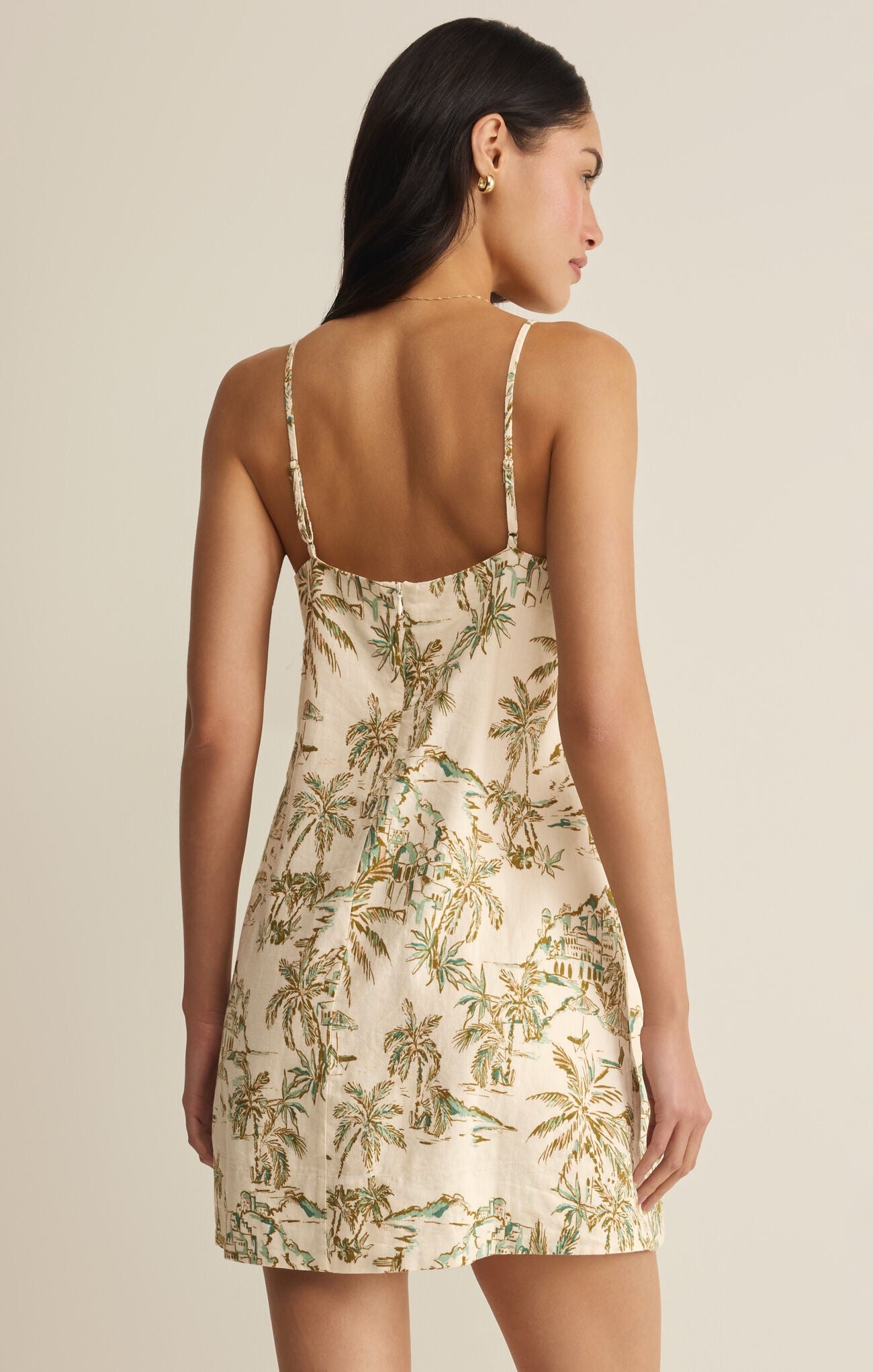 Z Supply Maude Tiki Tide Mini Dress - ISLAND COCONUT