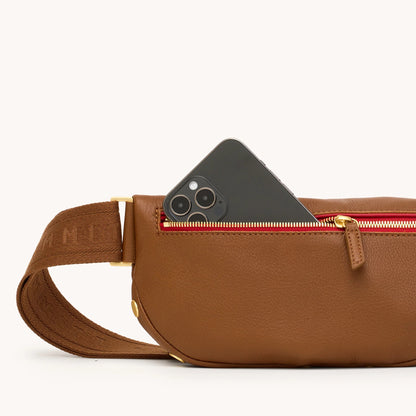 Hammitt Charles Crossbody Medium - MAHOGANY PEBBLE
