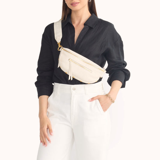 Hammitt Charles Crossbody Medium - CALLA LILY WHITE-BG