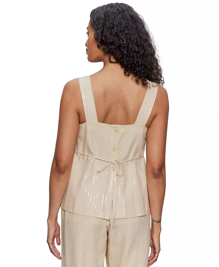 Sanctuary Desert Tank - SAND SEQUIN STRIPE
