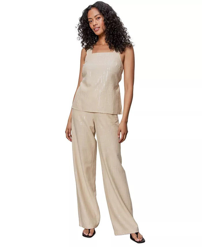 Sanctuary Desert Tank - SAND SEQUIN STRIPE