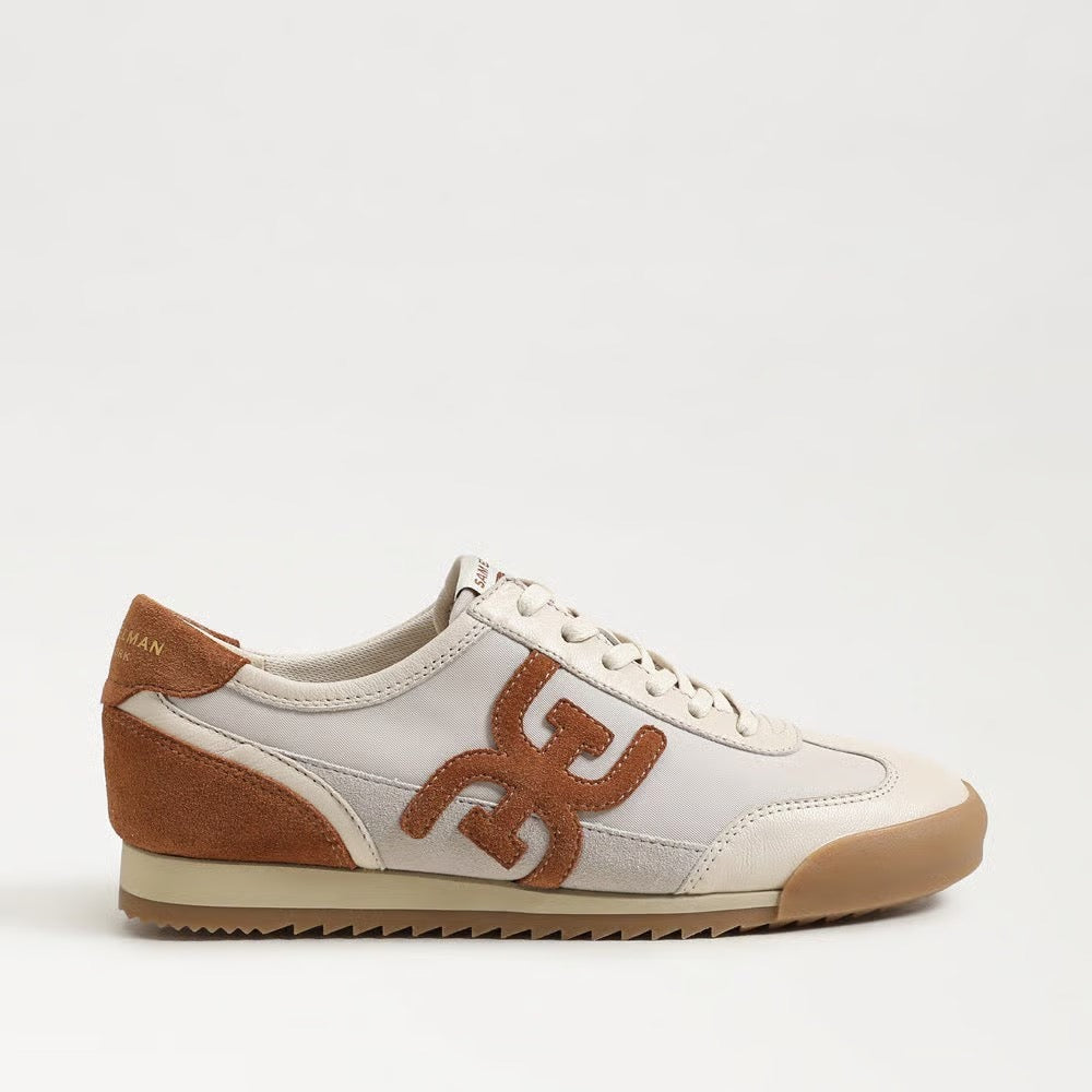Sam Edelman Ivey Lace Up Sneaker - MODERN IVORY/FRONTIER BROWN