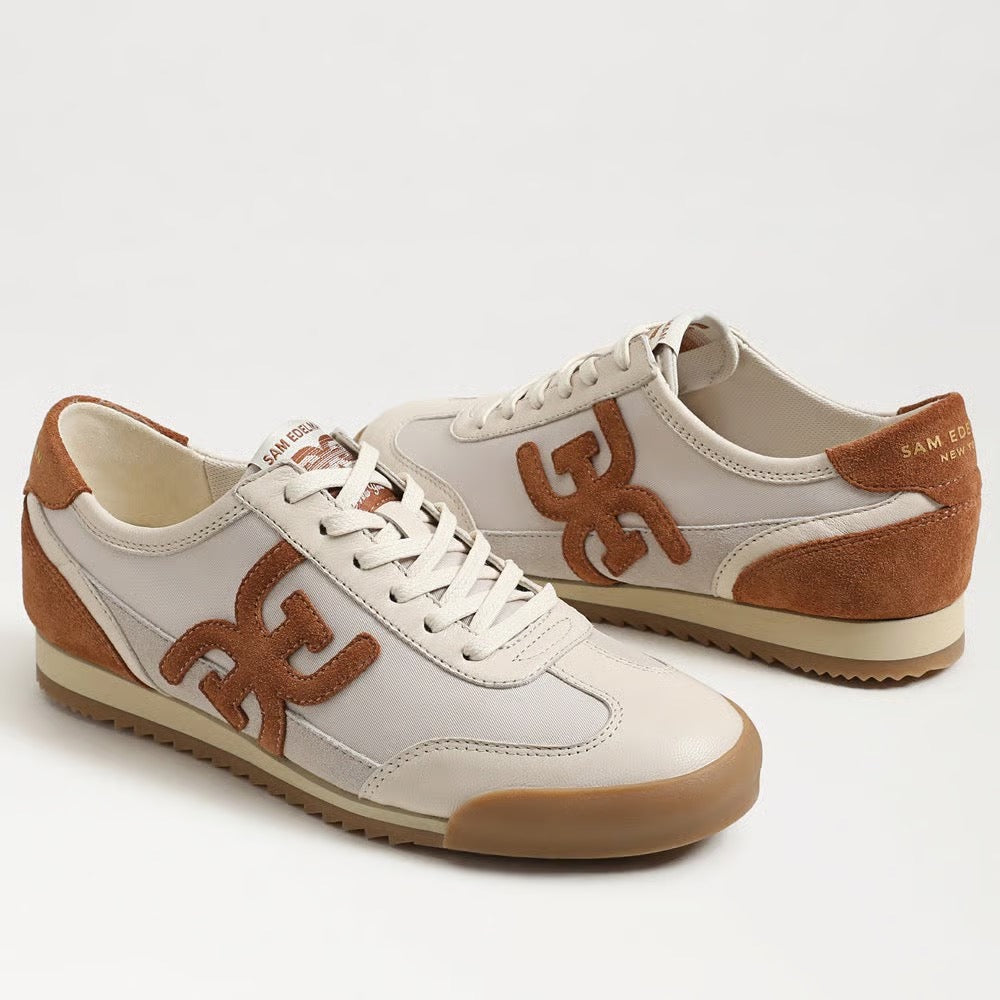 Sam Edelman Ivey Lace Up Sneaker - MODERN IVORY/FRONTIER BROWN