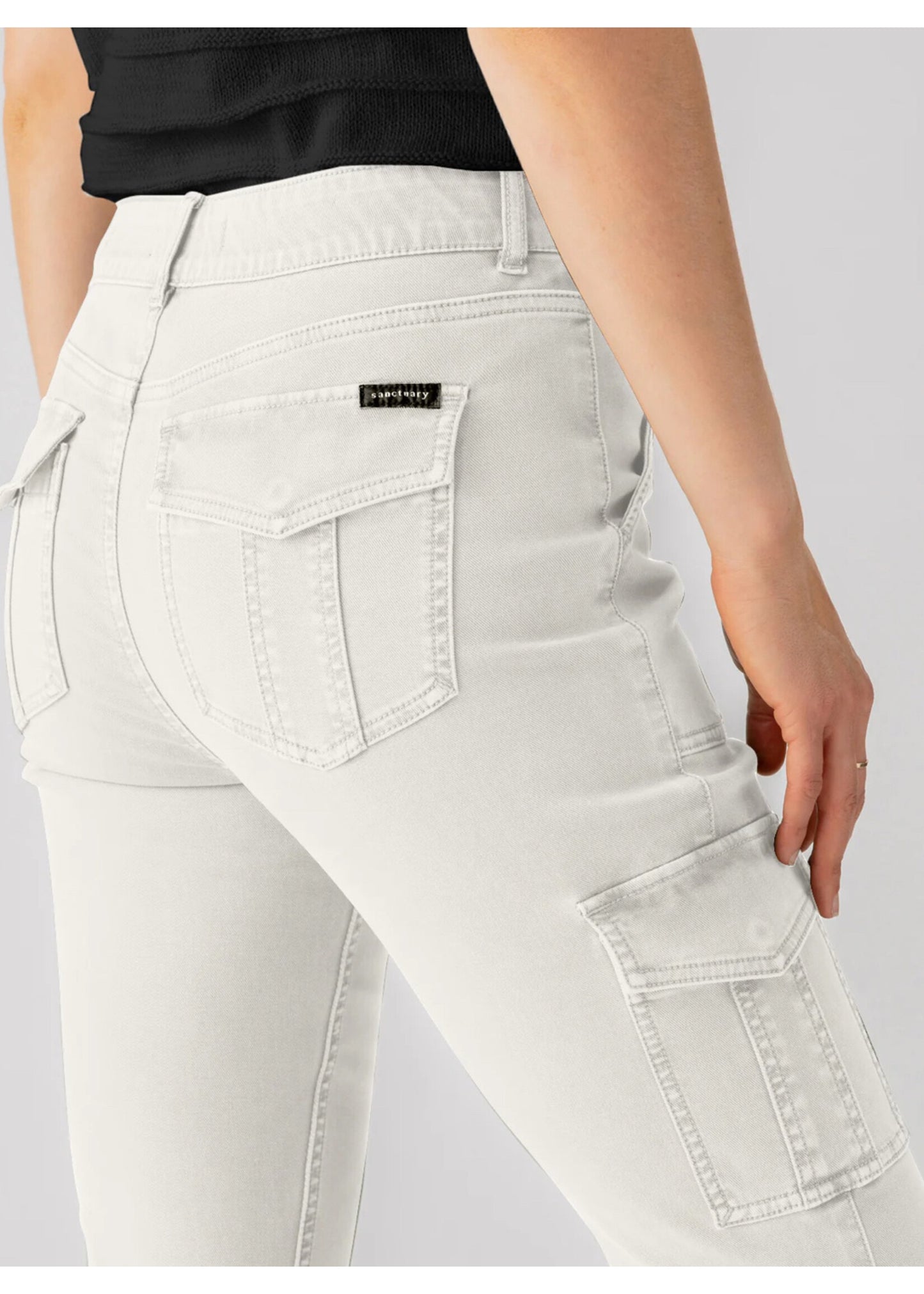 Sanctuary Sculpted Hayden Cargo - PUMICE STONE