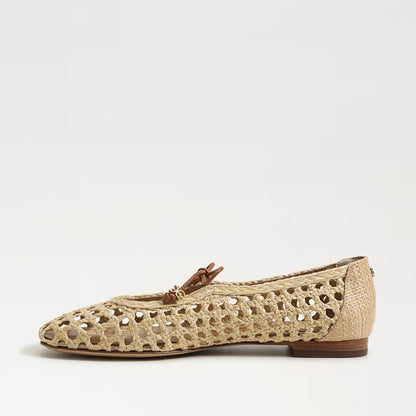 Sam Edelman Marcie Ballet Flat - BLEACHED BEECHWOOD/SADDLE