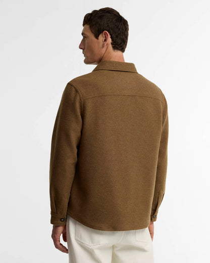 Barbour Marltown Tailored Wool-Blend Overshirt - SANDSTONE
