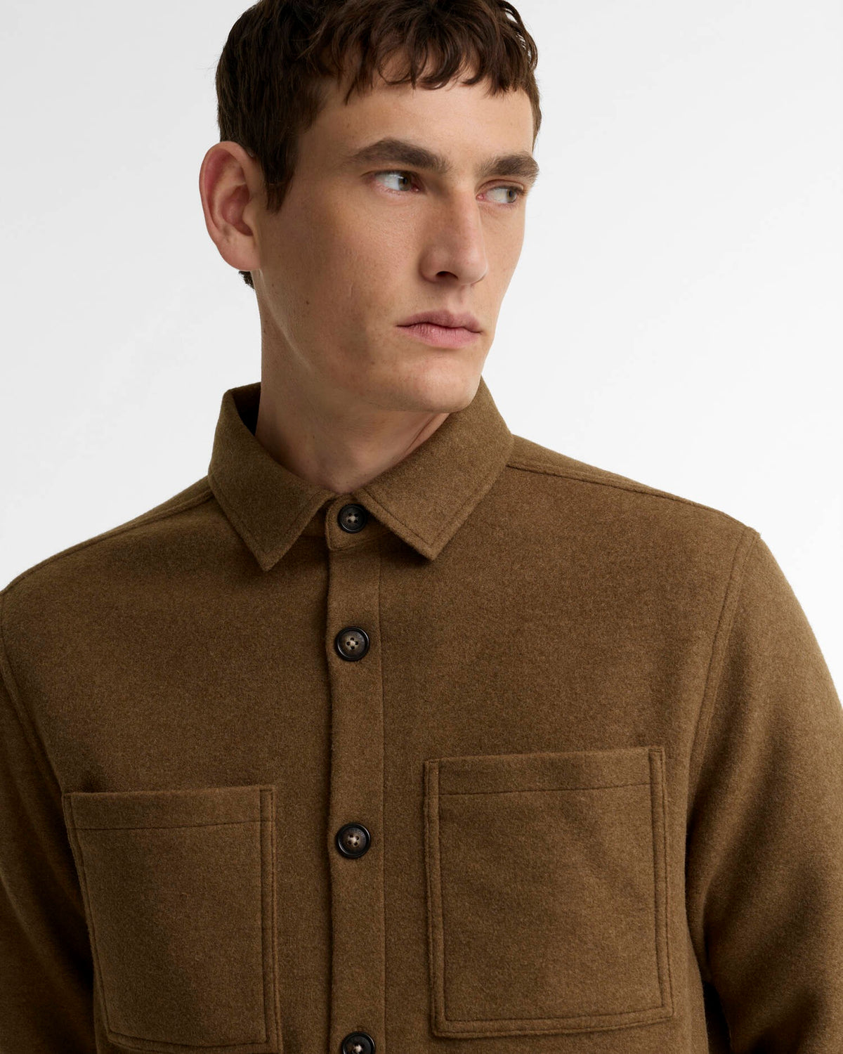 Barbour Marltown Tailored Wool-Blend Overshirt - SANDSTONE
