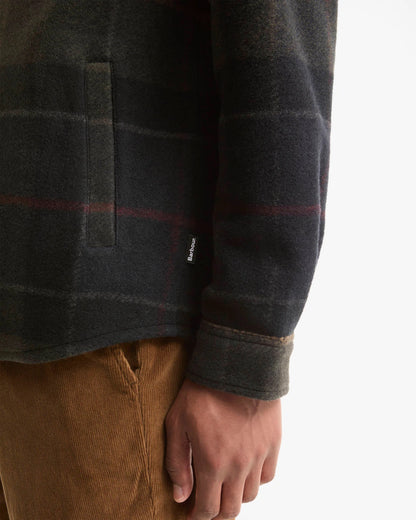 Barbour Woodlane Brushed Check Overshirt - SHADOW