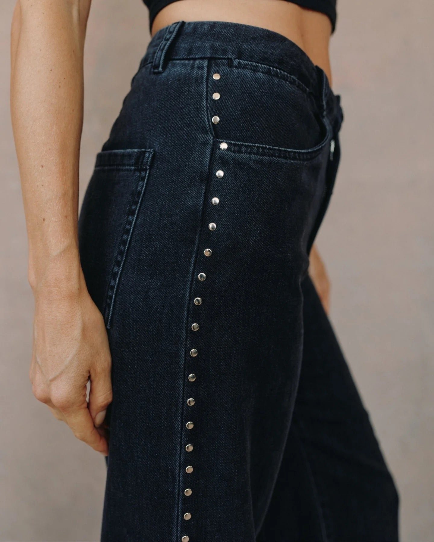 Bella Dahl Anya Studded Vintage Jean - MOON SHADOW WASH