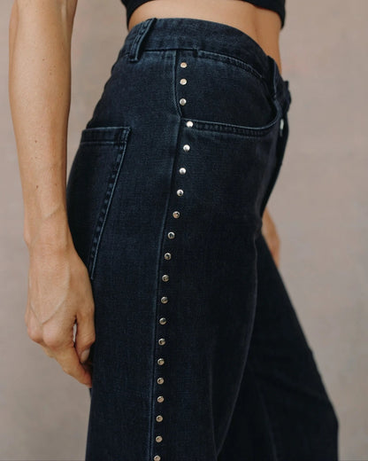 Bella Dahl Anya Studded Vintage Jean - MOON SHADOW WASH
