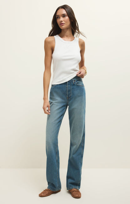 Z Supply Clarke Rib Tank - WHITE