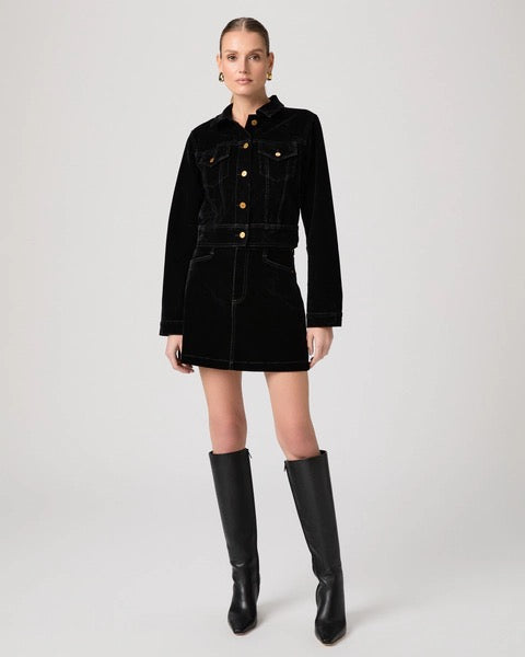 Paige Chantal Jacket - ONYX RICH VELVET
