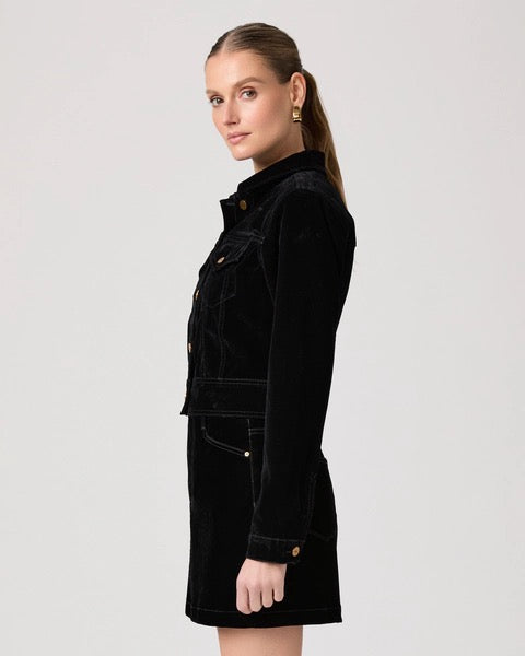 Paige Chantal Jacket - ONYX RICH VELVET