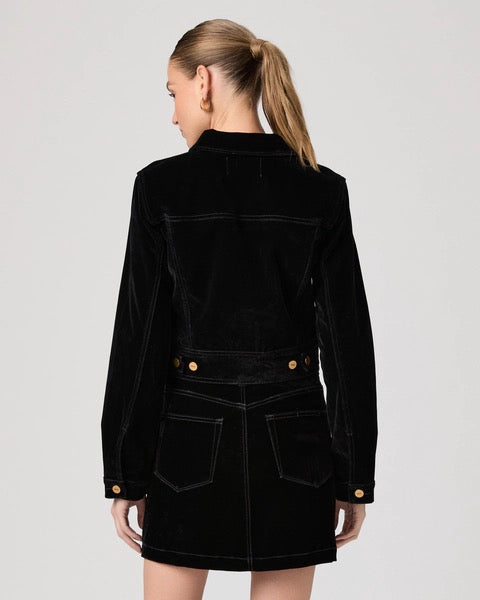 Paige Chantal Jacket - ONYX RICH VELVET