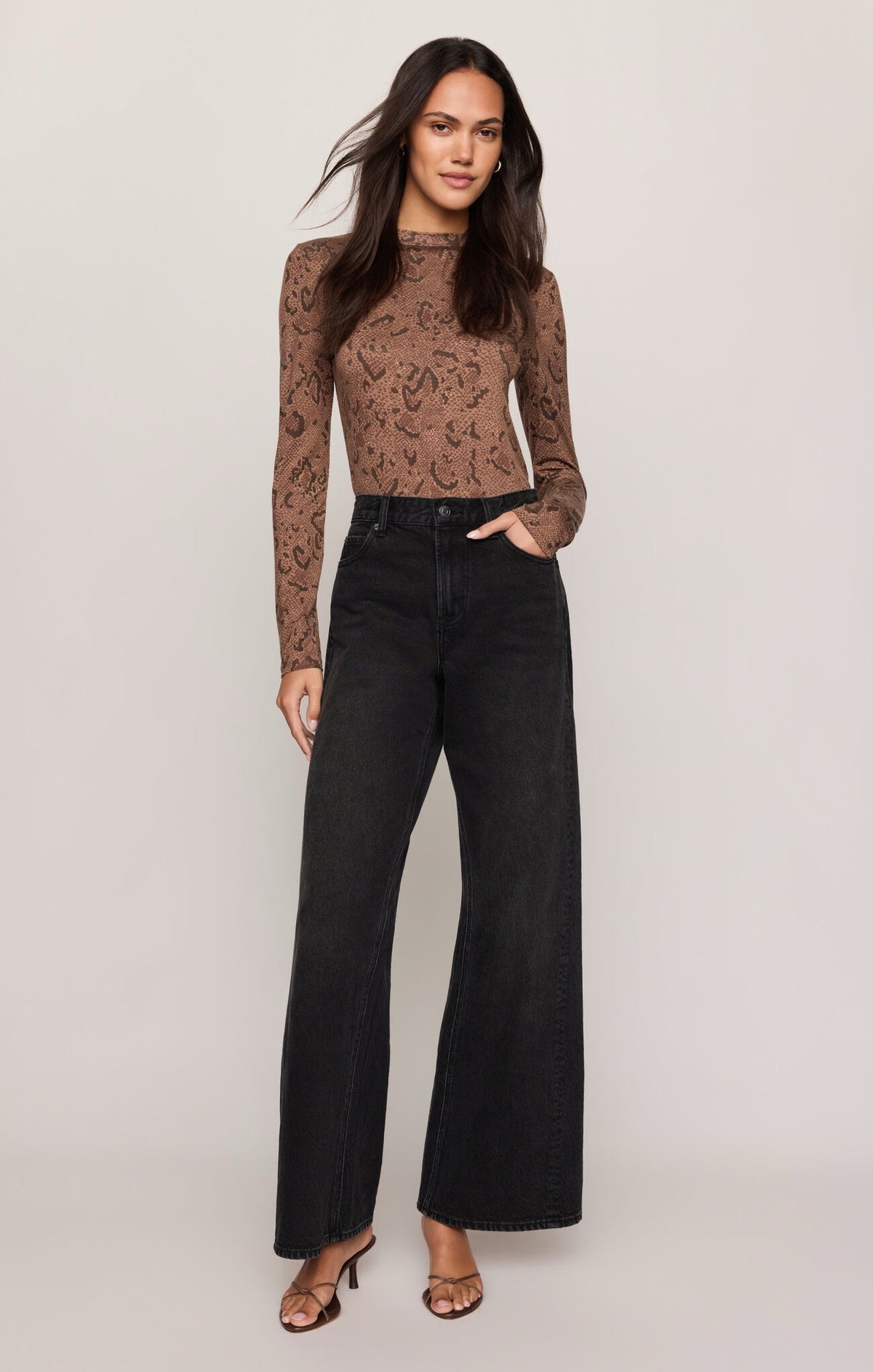 Z Supply Onyx Snake Top - COCOA BEAN
