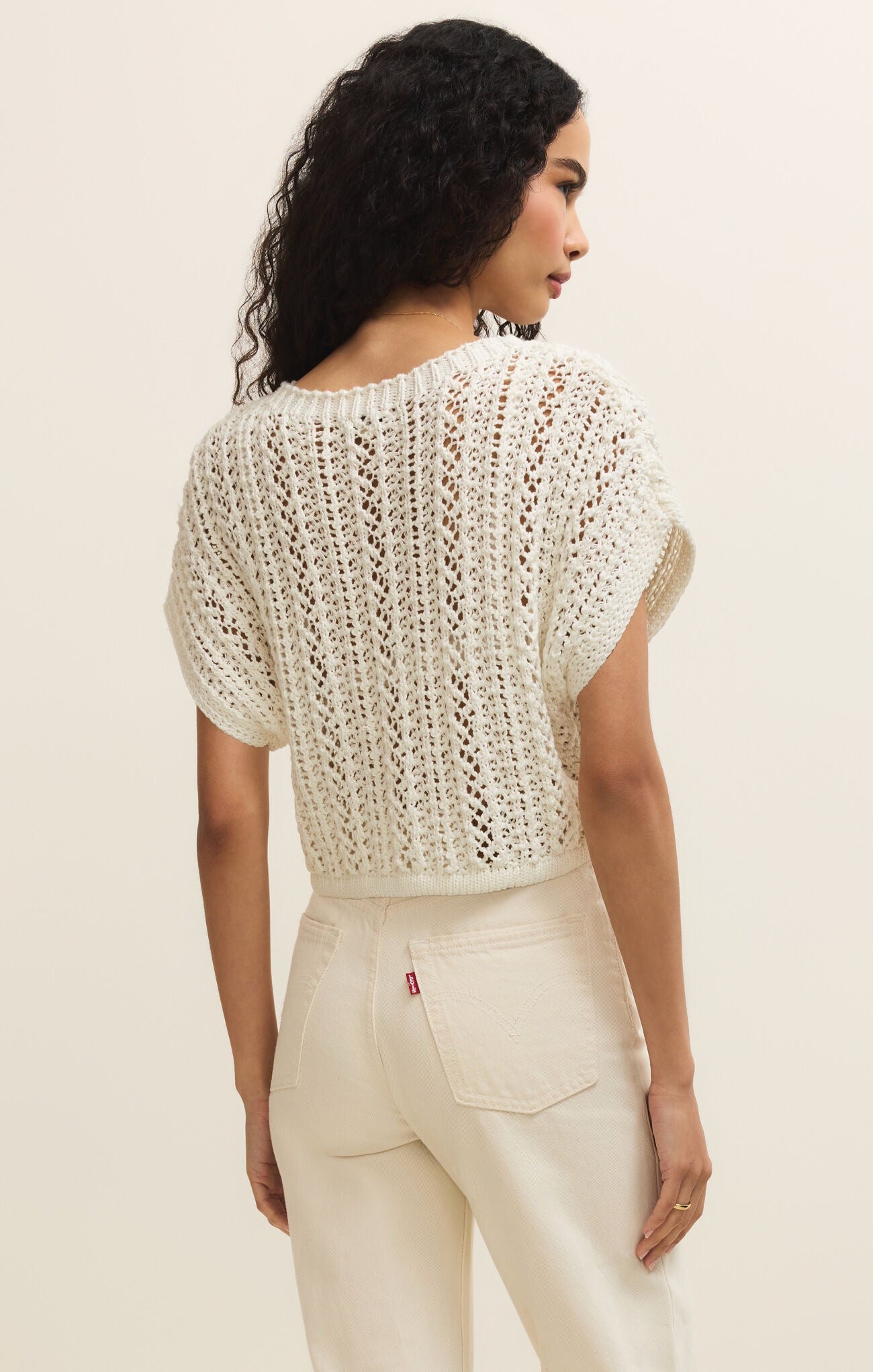 Z Supply Ballast Crochet Top - WHITE