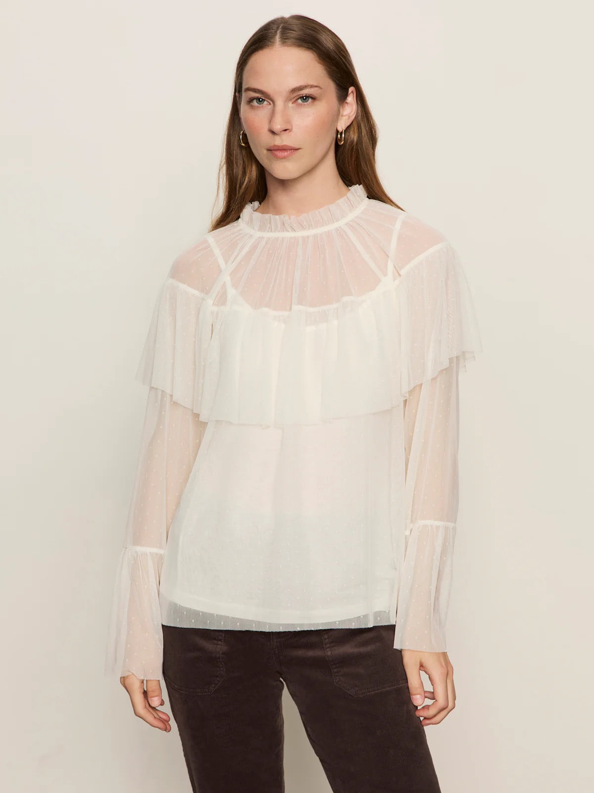 Sanctuary The Ethereal Blouse - CHALK