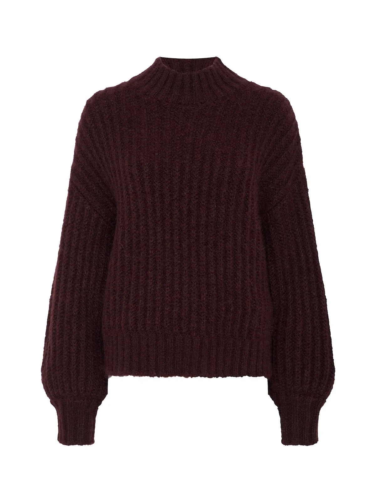 Sanctuary Kacy Ribbed Sweater - BORDEAUX