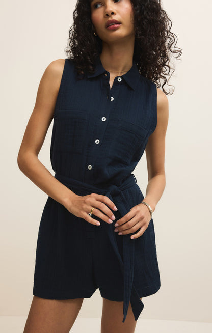 Z Supply New Light Romper - ECLIPSE