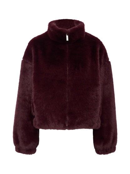 Sanctuary Everest Fur Bomber - BORDEAUX