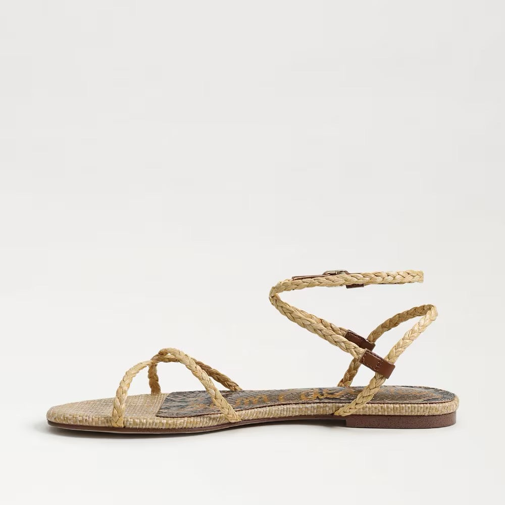 Sam Edelman Ellina Braid Flat Sandal - NATURAL