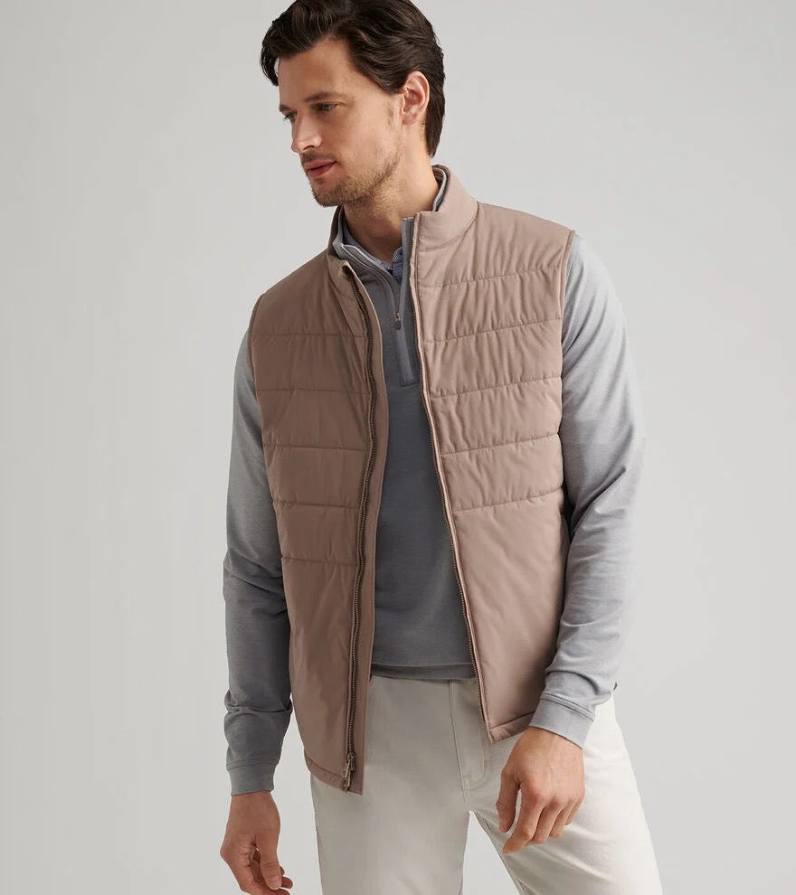 Peter Millar Fuse Hybrid Fleece Vest - POPLAR