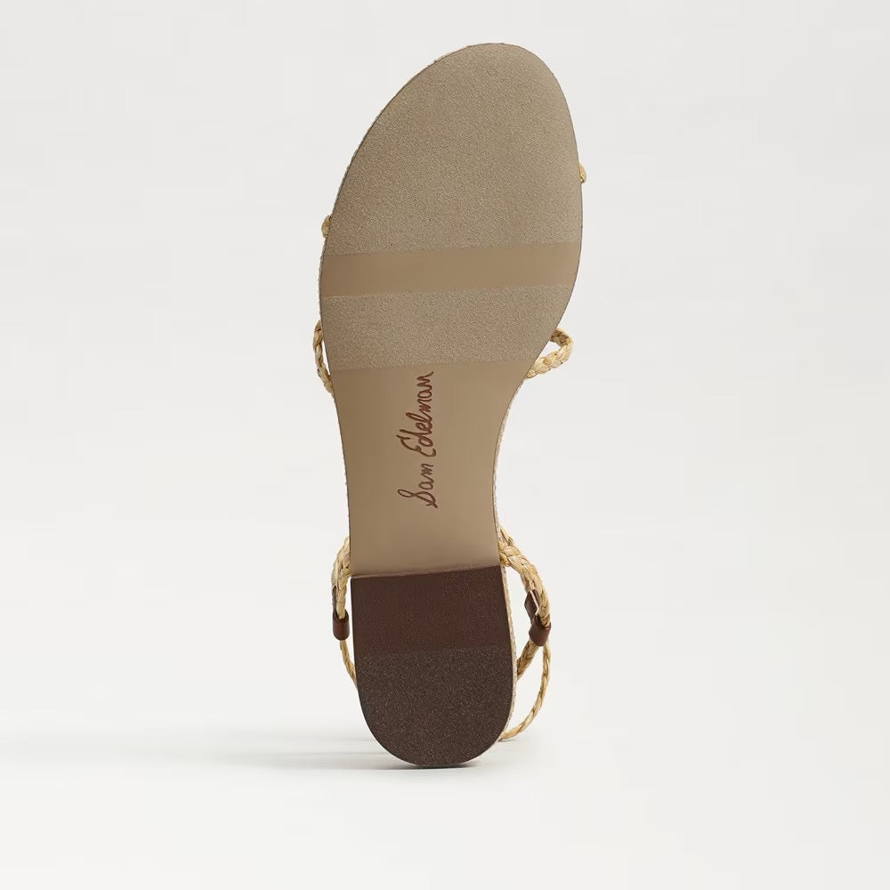Sam Edelman Ellina Braid Flat Sandal - NATURAL