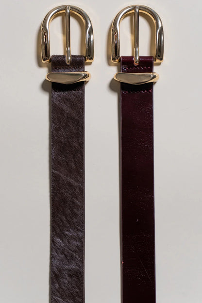 Sanctuary All Day Calf Hair Belt - CHOCO BROWN