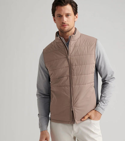 Peter Millar Fuse Hybrid Fleece Vest - POPLAR