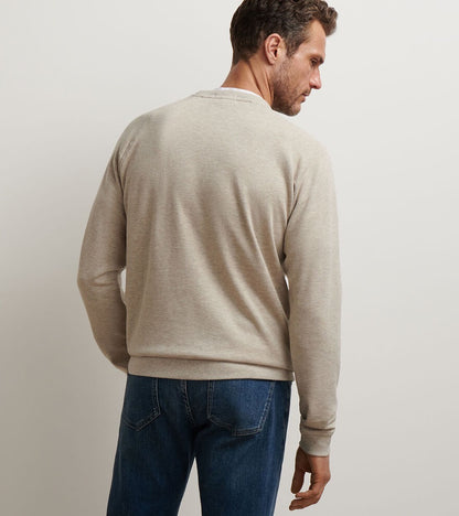 Peter Millar Crown Comfort Knit Crew - STONE