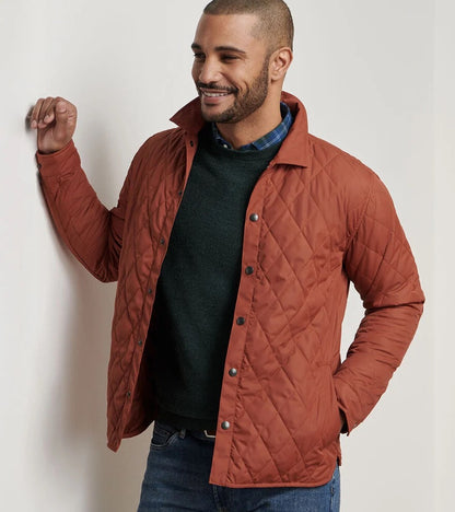 Peter Millar Brighton Shirt Jacket  - SPARROW RED