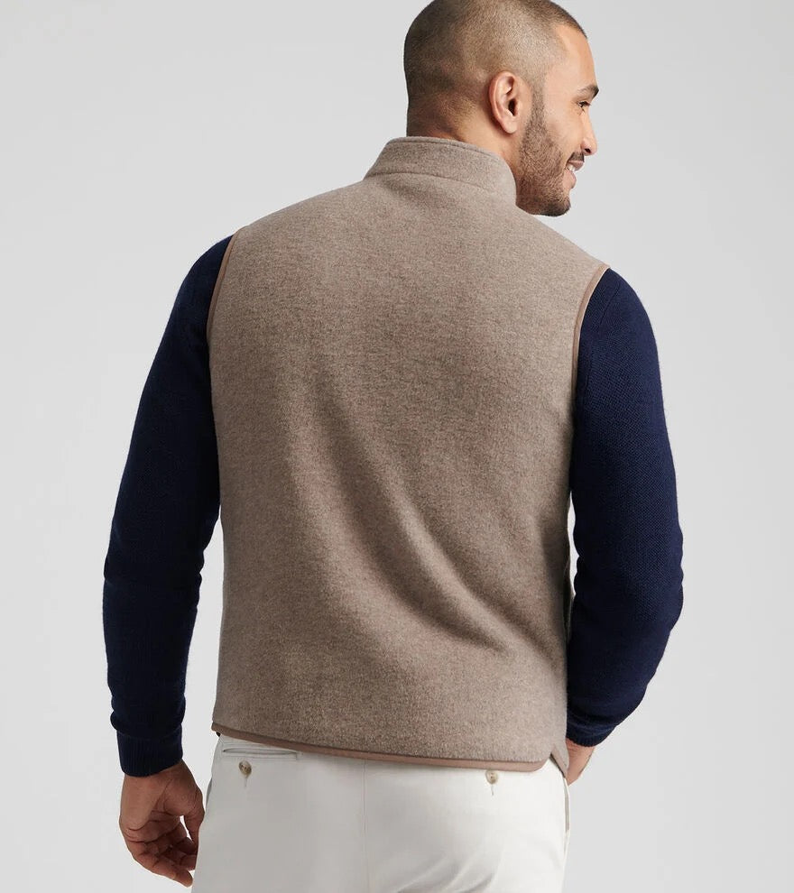 Peter Millar Crown Flex Merino Vest - GRAIN