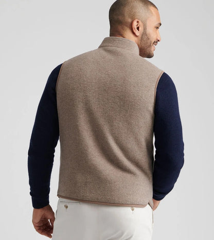 Peter Millar Crown Flex Merino Vest - GRAIN