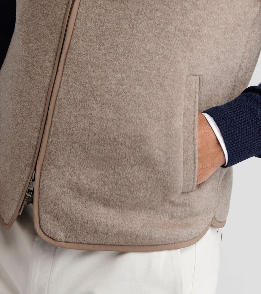 Peter Millar Crown Flex Merino Vest - GRAIN