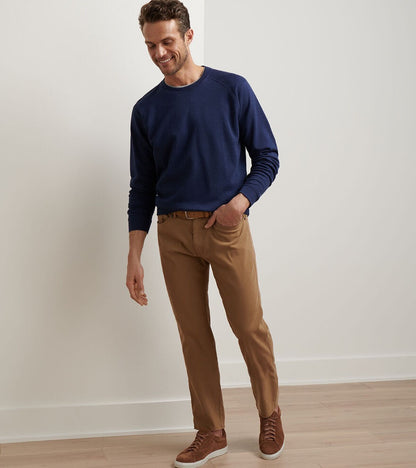 Peter Millar Signature Sateen Five-Pocket Pant - RYE