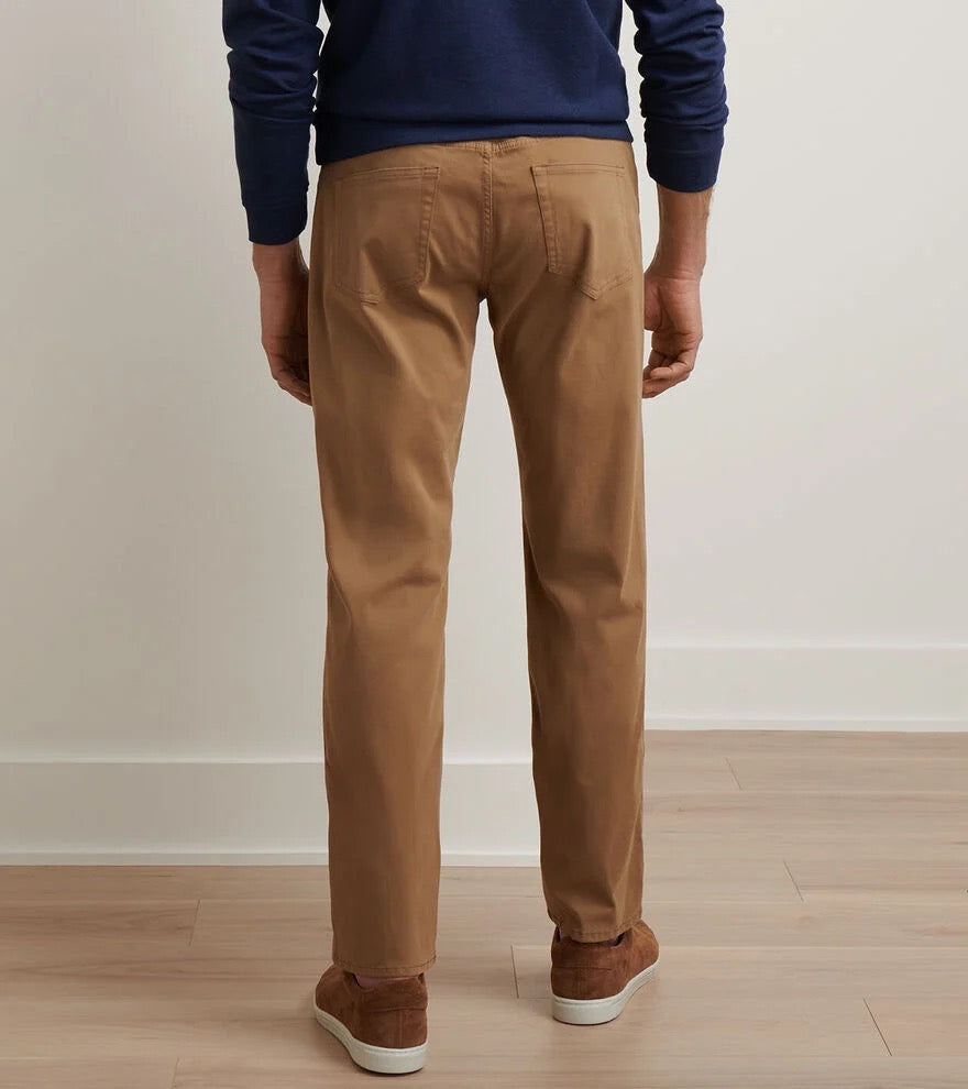 Peter Millar Signature Sateen Five-Pocket Pant - RYE