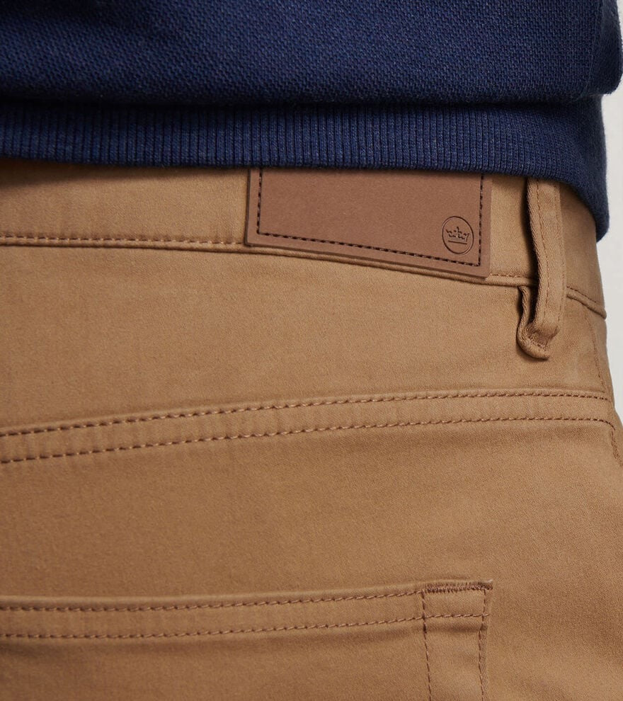 Peter Millar Signature Sateen Five-Pocket Pant - RYE