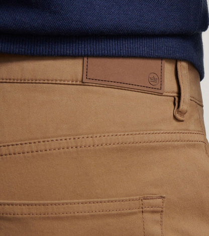 Peter Millar Signature Sateen Five-Pocket Pant - RYE