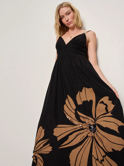 Sanctuary Mira Embellished Volume Dress - MACRO LOTUS