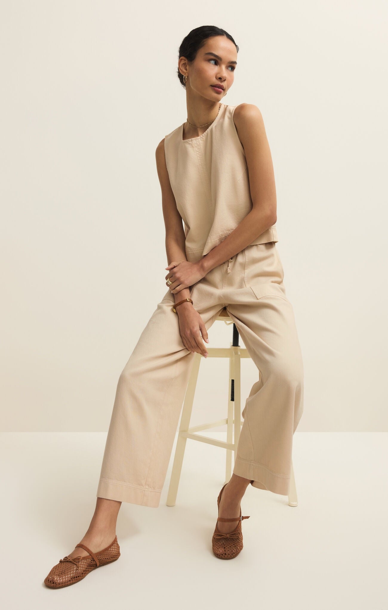 Z Supply Sun Seeker Tank - PARCHMENT