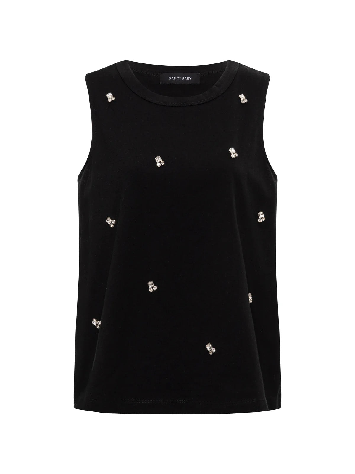 Sanctuary Campari Embellished Tank - BLACK