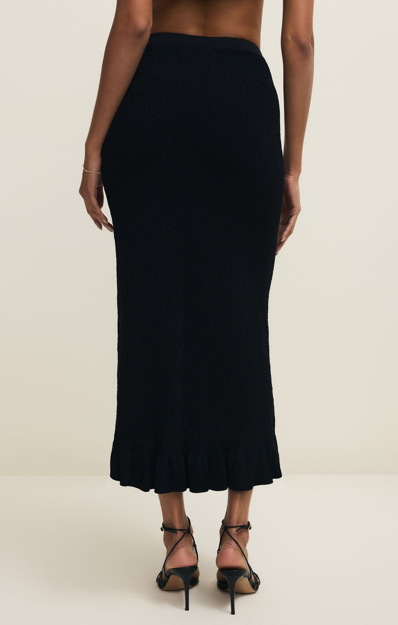 Z Supply Ramona Sweater Skirt - BLACK