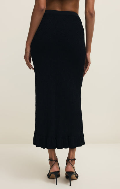 Z Supply Ramona Sweater Skirt - BLACK