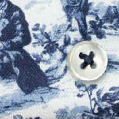 ETERNA Printed Twill Toile - BLUE GREY